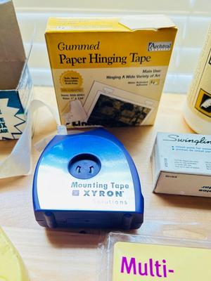 BROTHER LABEL MAKER, BLUETOOTH WIRELESS KEYBOARD, 120 SHEET STAPLER, INVISIBLE TAPE, AND MORE!