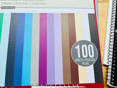 A GREAT ASSORTMENT OF PAPER PRODUCT, NOTE PADS, NOTEBOOKS, CRAFT FOAM