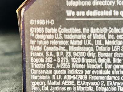 1998 HARLEY DAVIDSON MOTOR CYCLES BARBIE DOLL