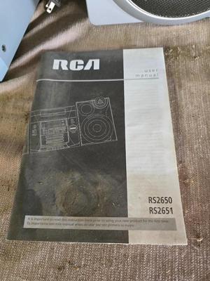 RCA RS2650 / RS2651 Shelf Stereo System with Speakers & Manual