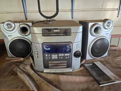 RCA RS2650 / RS2651 Shelf Stereo System with Speakers & Manual