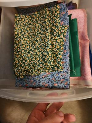 Fabrics of Different Colors and Shapes
