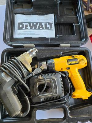 DeWalt Cordless Drill & Black+Decker Power Drill Combo with Case