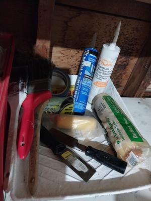 Sale Photo Thumbnail #444: MASKS-ROLLERS-TAPE-CAULKING GUN-MORE