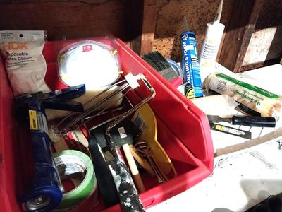Sale Photo Thumbnail #445: MASKS-ROLLERS-TAPE-CAULKING GUN-MORE
