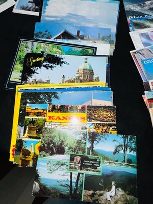 HUNDREDS OF POSTCARDS FROM ALL OVER THE U.S.