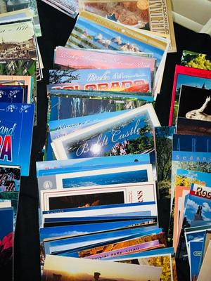 HUNDREDS OF POSTCARDS FROM ALL OVER THE U.S.
