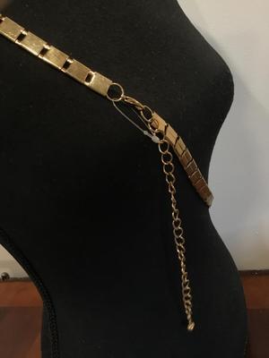Large Gold Tone Adjustable Belt