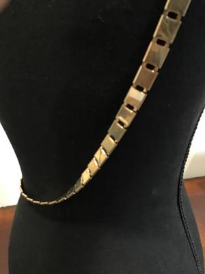Large Gold Tone Adjustable Belt