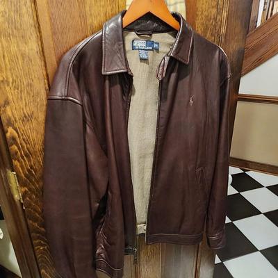 Ralph Lauren Leather Jacket size M medium