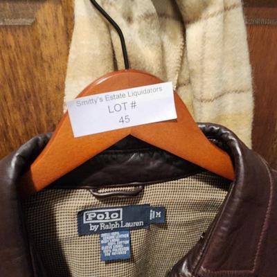Ralph Lauren Leather Jacket size M medium
