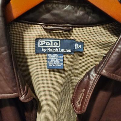 Ralph Lauren Leather Jacket size M medium
