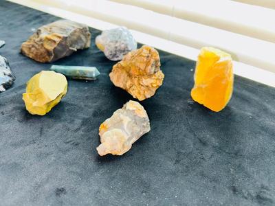 MOSS AGATE, PETRIFIED WOOD, YELLOW JASPER , SNOWFLAKE OBSIDIAN AND MORE!