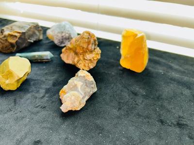 MOSS AGATE, PETRIFIED WOOD, YELLOW JASPER , SNOWFLAKE OBSIDIAN AND MORE!