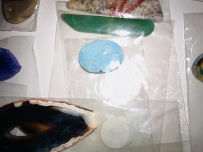TURQUOISE, BLUE AGATE, AQUA AGATE, AND MANY OTHER STONES