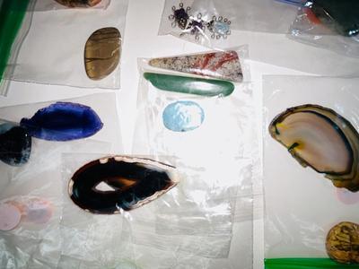 TURQUOISE, BLUE AGATE, AQUA AGATE, AND MANY OTHER STONES
