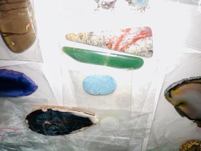 TURQUOISE, BLUE AGATE, AQUA AGATE, AND MANY OTHER STONES