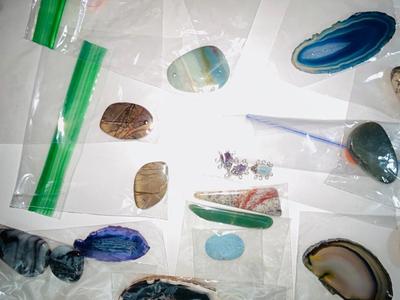 TURQUOISE, BLUE AGATE, AQUA AGATE, AND MANY OTHER STONES