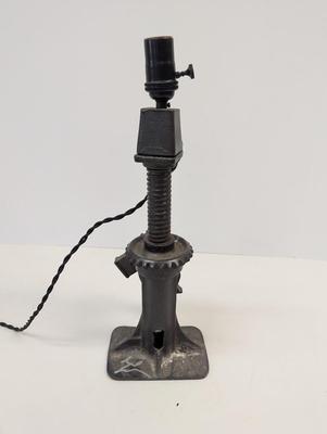 Artist Signed Vintage Floor Jack Table Lamp Worked!