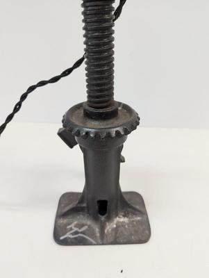 Artist Signed Vintage Floor Jack Table Lamp Worked!