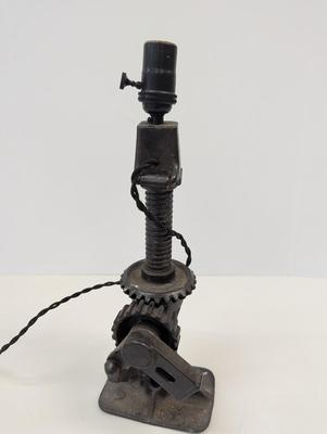 Artist Signed Vintage Floor Jack Table Lamp Worked!