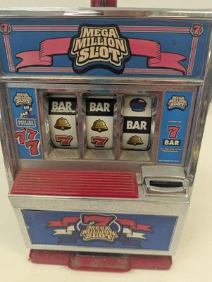 Vintage Vegas Style Mega Million Slot Machine Casino Toy Slots & Electronic Casino Slot Machine Coin Bank Triple Seven Wins 777