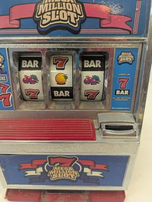 Vintage Vegas Style Mega Million Slot Machine Casino Toy Slots & Electronic Casino Slot Machine Coin Bank Triple Seven Wins 777