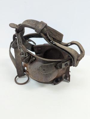 Rustic Vintage Bull Blinders Ox Blinders Western Rodeo Decor Metal & Leather Discipline