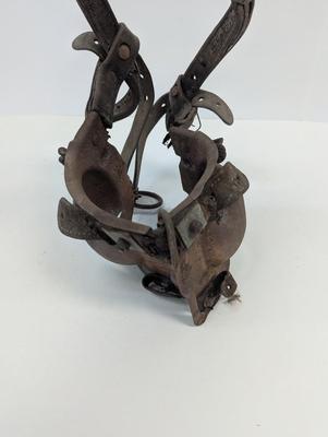 Rustic Vintage Bull Blinders Ox Blinders Western Rodeo Decor Metal & Leather Discipline