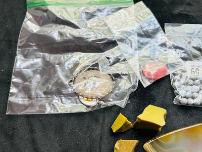 A VARIETY OF STONE BEADS AND OTHERS READY FOR CRAFTING