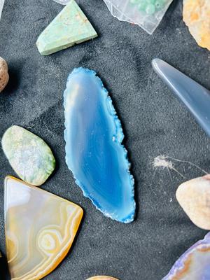 A VARIETY OF STONE BEADS AND OTHERS READY FOR CRAFTING