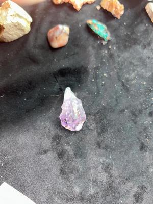 DUST FROM AROUND AN ACTUAL MAMMOTH FOSSIL SIGHT, RAW COPPER STONE, AMETHYST, CHRYSOCOLLA CRYSTAL, WHITE QUARTZ CRYSTAL, AND MORE AMAZING...