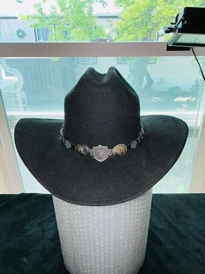 HARLEY DAVIDSON WESTERN STYLE HAT SIZE MEDIUM