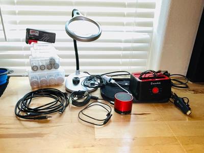 CARSON MAGNIFYING LAMP, WAVELINK, CHROMECAST HDMI STREAMING, MINI SPEAKER, AND MORE!
