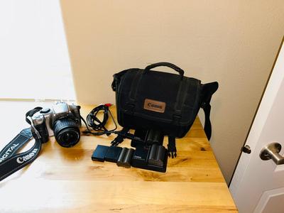 CANON DS6041 DIGITAL CAMERA WITH CASE EXTRA BATTERIES AND CORDS