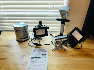 PHOTOBRIGHT LIGHTS, UPPER DESK PORTABLE CABINET MOUNT MODEL 117 AND REWRITABLE CDR’S