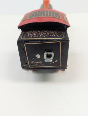Vintage Smoking Pop Locomotive Train Tin Toy Litho