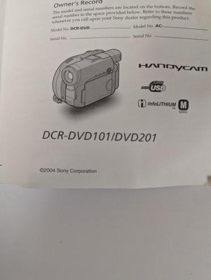 DCR-DVD101/DVD201 Handycam