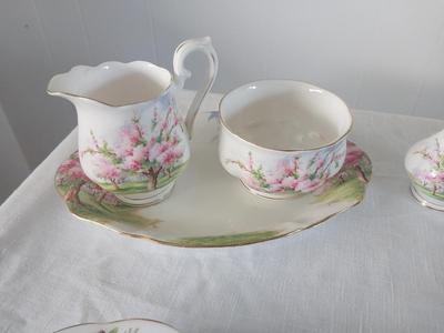 Sale Photo Thumbnail #173: CUP & SAUCER-CREAM & SUGAR-SALT & PEPPER SHAKERS