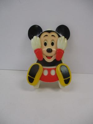 Vintage Illco Mickey Mouse Peek-A-Boo Wind Up Preschool Toy