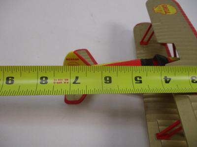 Limited Edition Shell Gas & Oil 1930's Modified Stearman Biplane Airplane Die Cast No Box