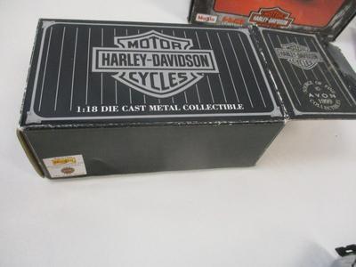 Motorcycles Harley-Davidson 1/18 Die Cast Metal Motorcycle 1999 FLSTF "Fat Boy" & Maisto H-D Custom