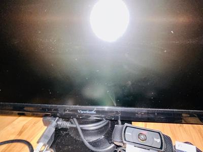 HP MONITOR, POWER STRIP, HARD DRIVES, LOGITECH CAMERA