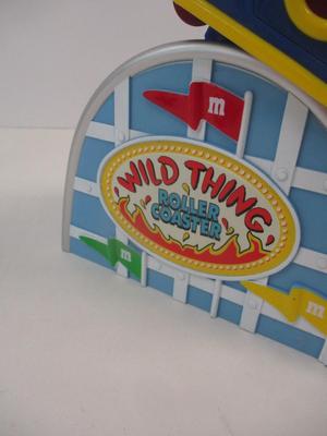 M & M's Collectors Candy Dispenser Wild Things Roller Coaster