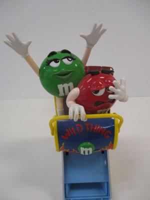 M & M's Collectors Candy Dispenser Wild Things Roller Coaster