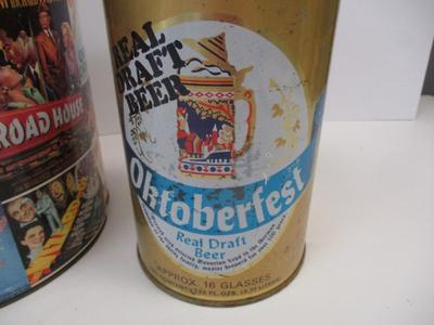 Vintage Miniature Beer Keg (empty) Henninger Export Can - Movie Classics Popcorn Tin Casablanca Tarzan Zorro Houston Foods Co. &...