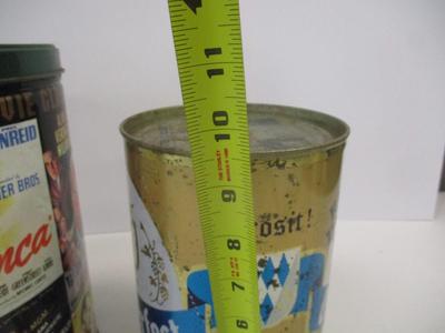 Vintage Miniature Beer Keg (empty) Henninger Export Can - Movie Classics Popcorn Tin Casablanca Tarzan Zorro Houston Foods Co. &...