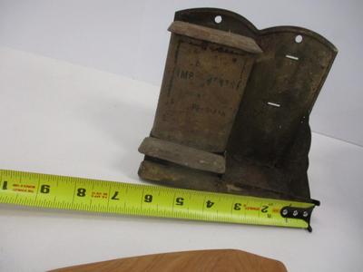 Vintage Match Holder - Ortho - Ve Wood & Maple Shoe Mold - Copper Mixing Bowl