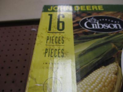 16 Piece Set John Deere Dinnerware Gibson Tractor Dishes Choice 1