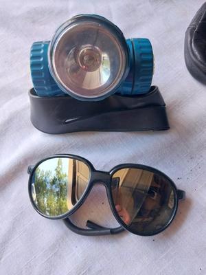 DPC SAFARI HAT-SMALL BINOCULERS-SUNGLASSES AND LIGHT